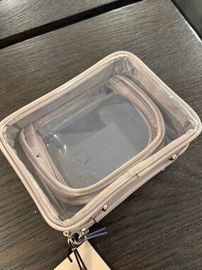 Calpak clear mini cosmetic case
